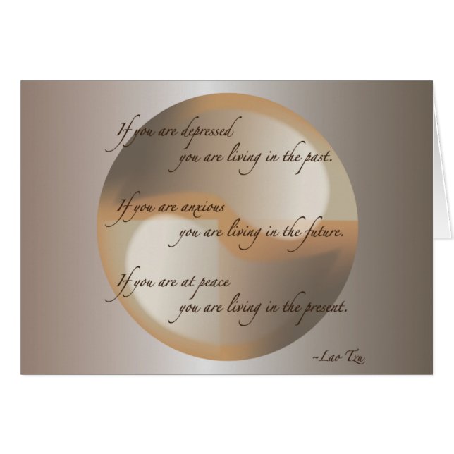 Lao Tzu Frieden (Vorderseite (Horizontal))