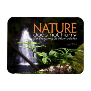 Lao Tzu Inspirationszitat "Natur" Flexibel Magnet