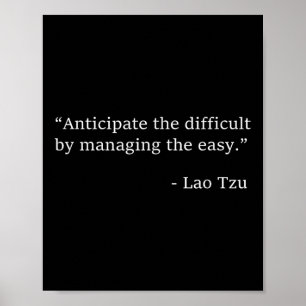 Lao Tzu Management Chinesische Ostphilosophie Wisd Poster
