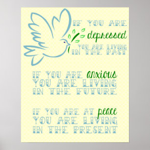 Lao Tzu Motivierend Poster Dove Peace