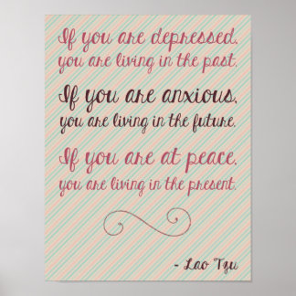Lao Tzu Motivierend Zitat Poster 8.5 x 11