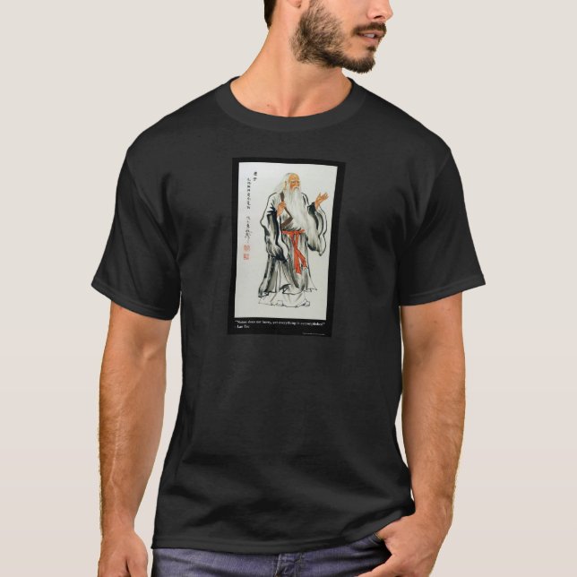 Lao Tzu Nature Hurries Zitat Geschenke und T-Shirt (Vorderseite)