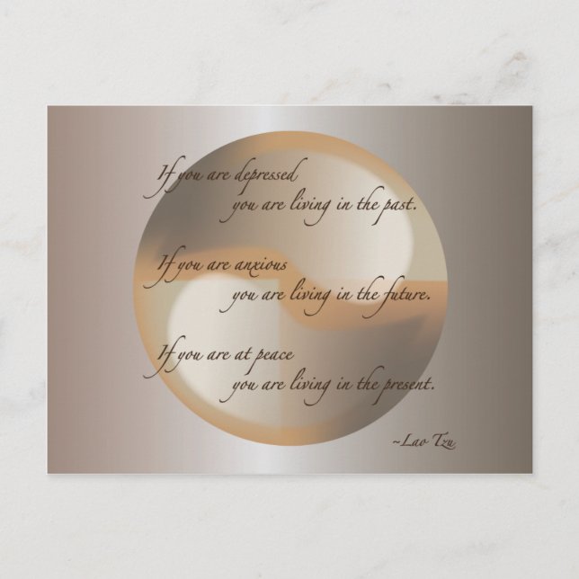 Lao Tzu Peace Postkarte (Vorderseite)