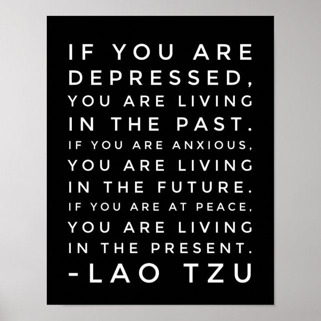 Lao Tzu Philosophie Zitat Poster (Vorne)