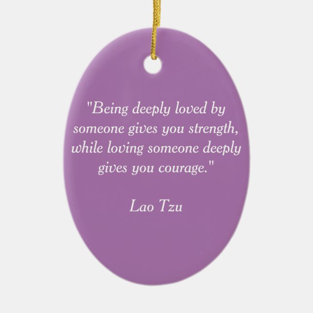 Lao Tzu Platte Keramik Ornament (Vorne)
