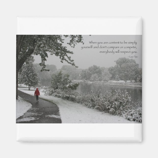 Lao Tzu Quote II Magnet (Vorne)