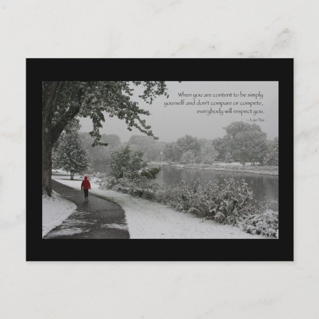 Lao Tzu Quote II Postkarte (Vorderseite)