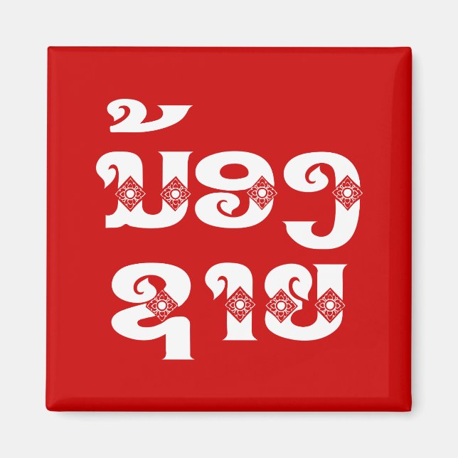 Lao (Young) Brother - ນ້ ອ ​ ຊ າ / Nong Sai - Laos Magnet (Vorne)