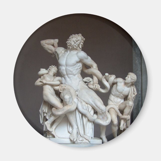 Laocoön und seine Söhne Statue im Vatikanmuseum Magnet (Vorne)