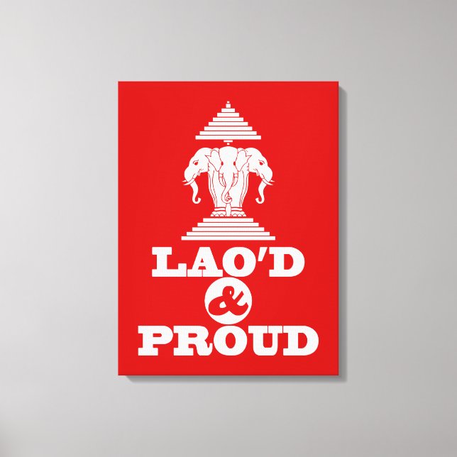 LAO'D & PROUD LEINWANDDRUCK (Vorderseite)