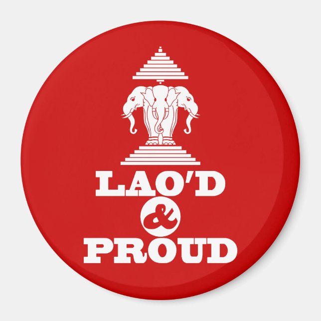 LAO'D & PROUD MAGNET (Vorne)