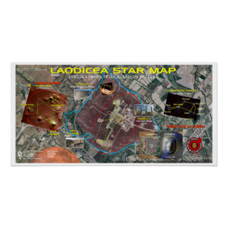 Laodicea Orion Star Karte Poster