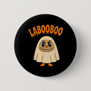 Laoo Halloween Niedlicher Ghost Spaß für Kinder, M Button