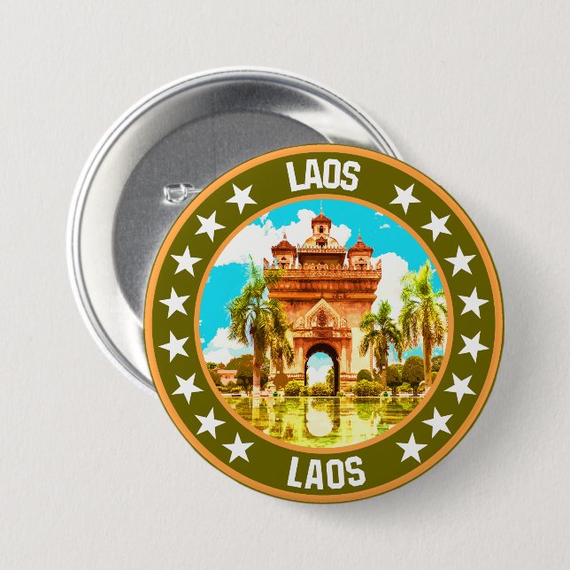 Laos Button (Vorne & Hinten)