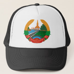 Laos-Emblem Truckerkappe