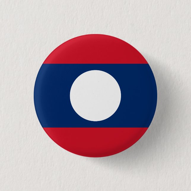 Laos Flag Button (Vorderseite)