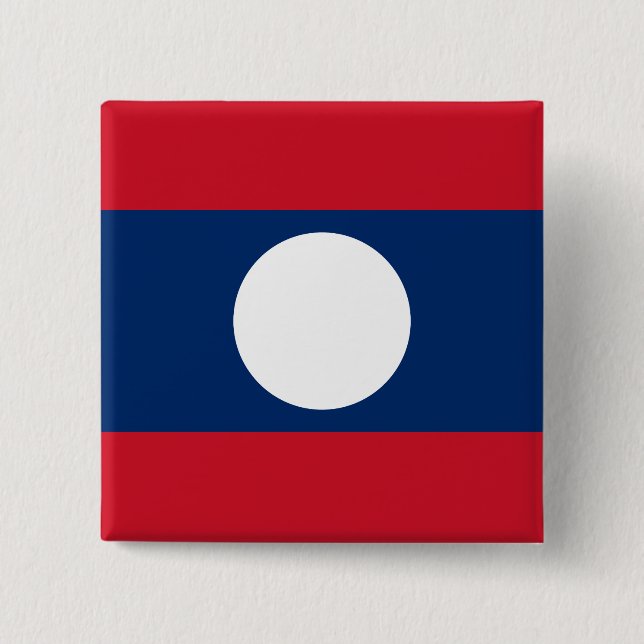 Laos Flag Button (Vorderseite)
