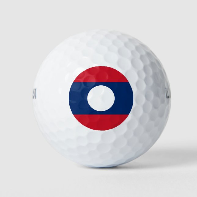 Laos Flag Golfball (Vorderseite)