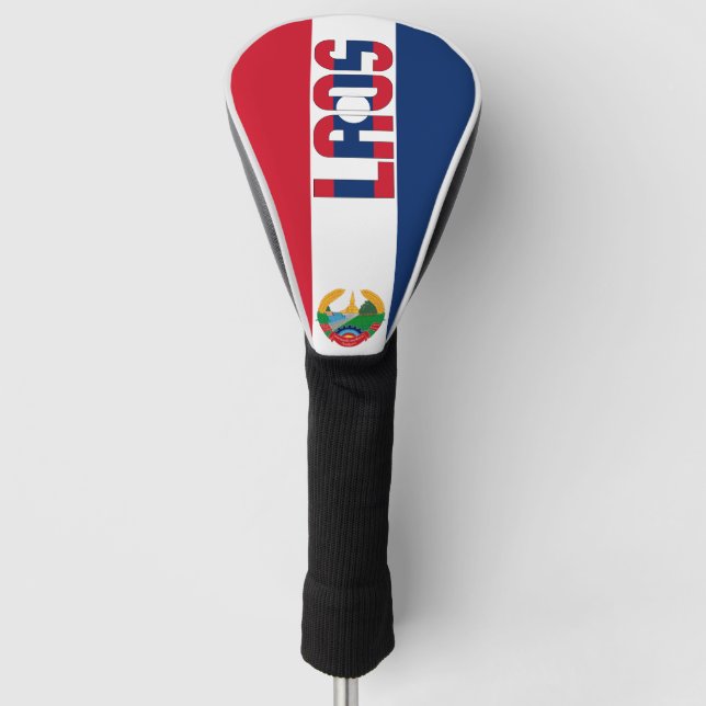 Laos Flag Gorgeous Patriotic Golf Headcover (Vorderseite)