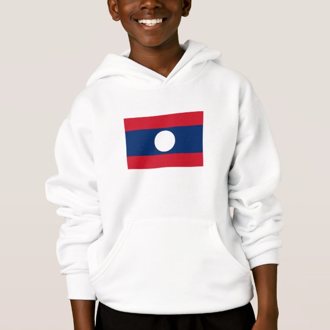 Laos Flag Hoodie (Vorderseite)