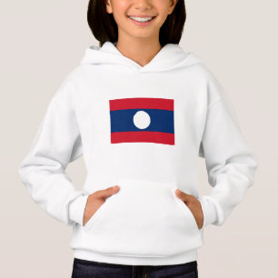 Laos Flag Hoodie