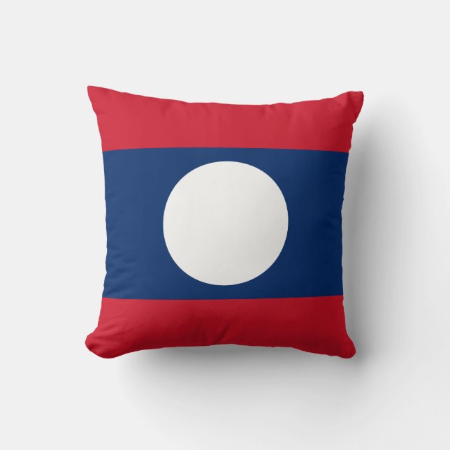 Laos Flag Kissen (Vorderseite)