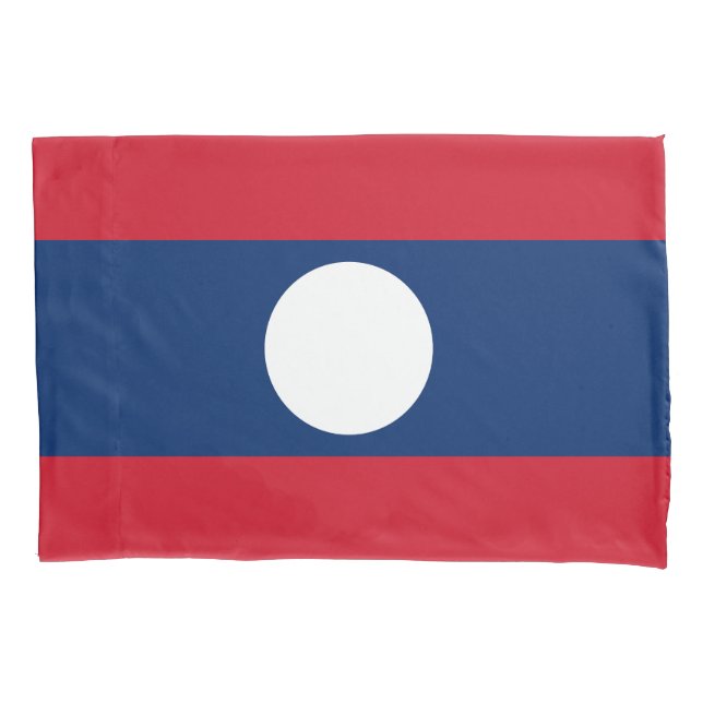 Laos Flag Kissenbezug (Vorderseite)