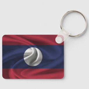 Laos Flag Schlüsselanhänger