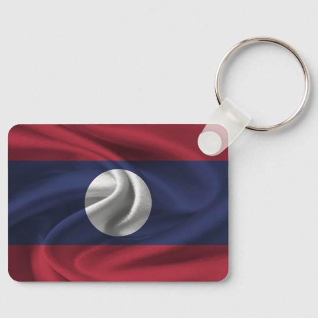 Laos Flag Schlüsselanhänger (Vorderseite)