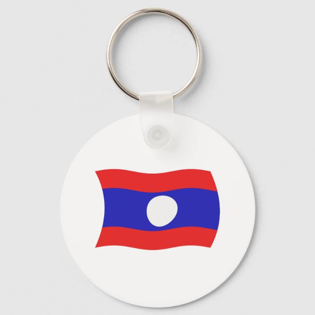 Laos Flag Schlüsselanhänger (Vorderseite)