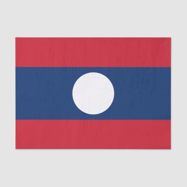 Laos Flag Seidenpapier (Vorderseite)