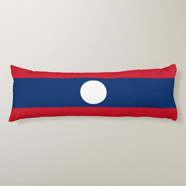 Laos Flag Seitenschläferkissen (Vorderseite)