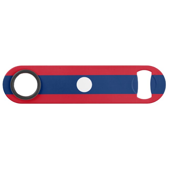 Laos Flag Speed Flaschenöffner (Vorderseite (Horizontal))