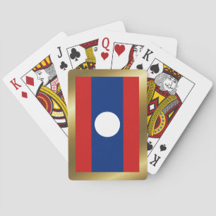 Laos Flag Spielkarten
