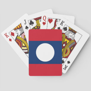 Laos Flag Spielkarten
