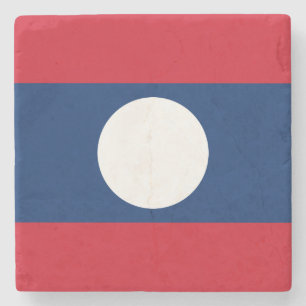Laos Flag Steinuntersetzer