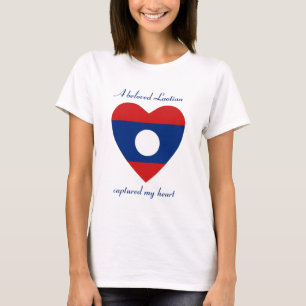 Laos Flag Sweetheart T - Shirt