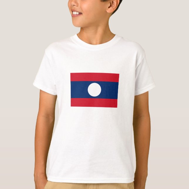 Laos Flag T-Shirt (Vorderseite)