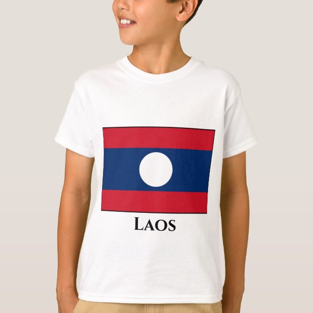 Laos Flag T-Shirt (Vorderseite)