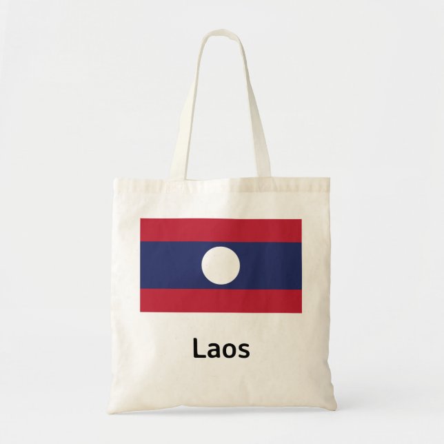 Laos Flag Tragetasche (Vorne)