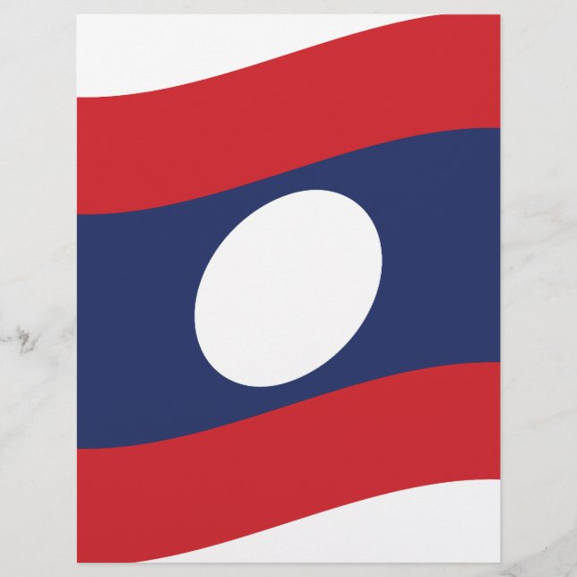 Laos Flag Wave (Vorderseite)