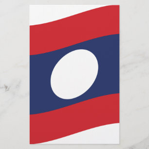 Laos Flag Wave