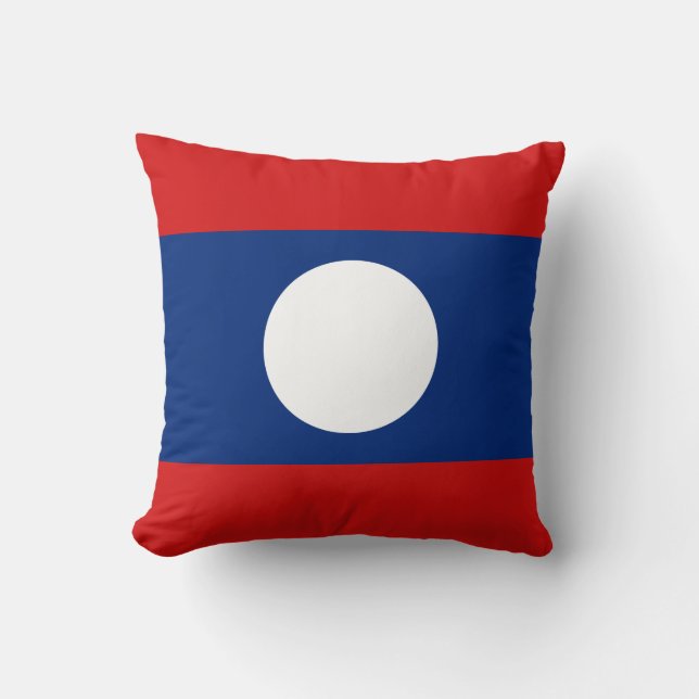 Laos Flag x Flag Kissen (Vorderseite)