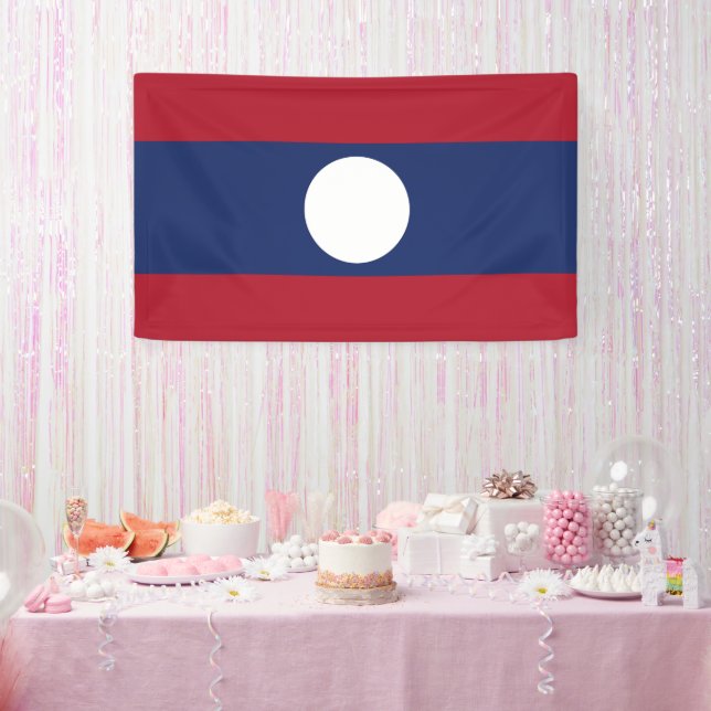 Laos-Flagge Banner (Party)