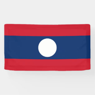 Laos-Flagge Banner