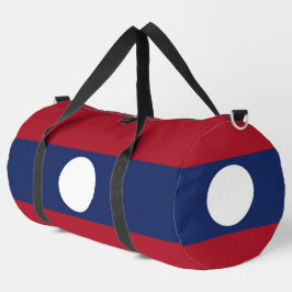 Laos-Flagge Duffle Bag