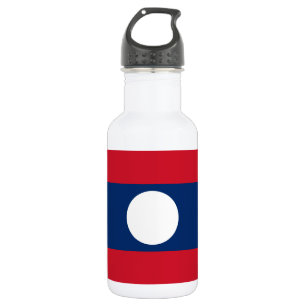 Laos-Flagge Edelstahlflasche