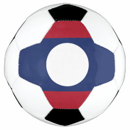 Laos-Flagge Fußball