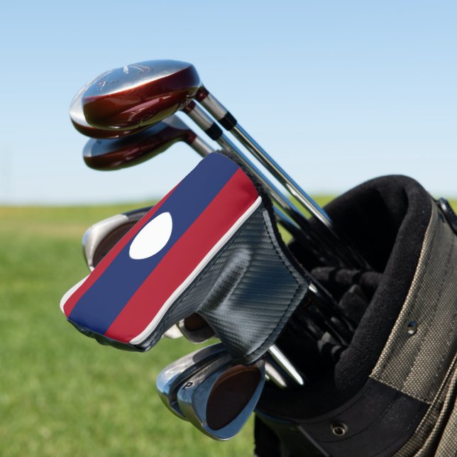 Laos-Flagge Golf Headcover (In Situ)