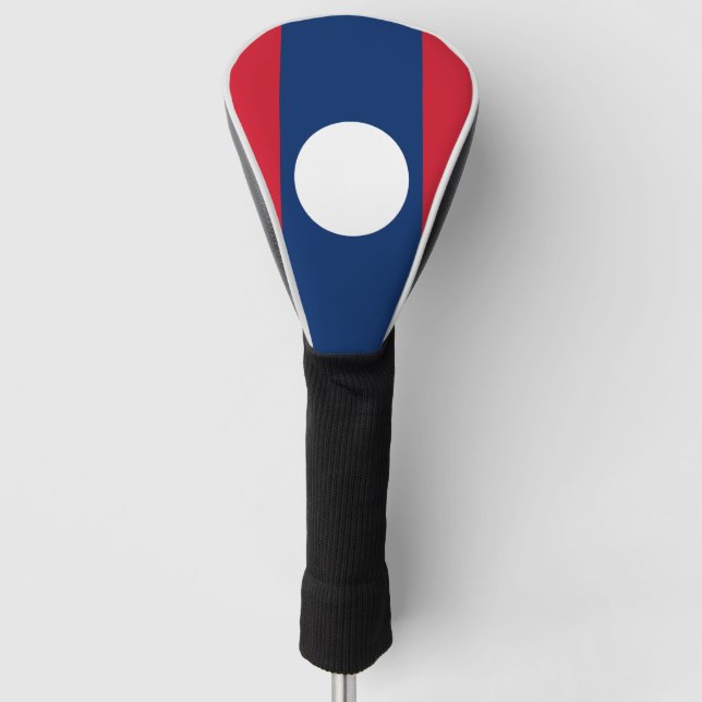 Laos-Flagge Golf Headcover (Vorderseite)